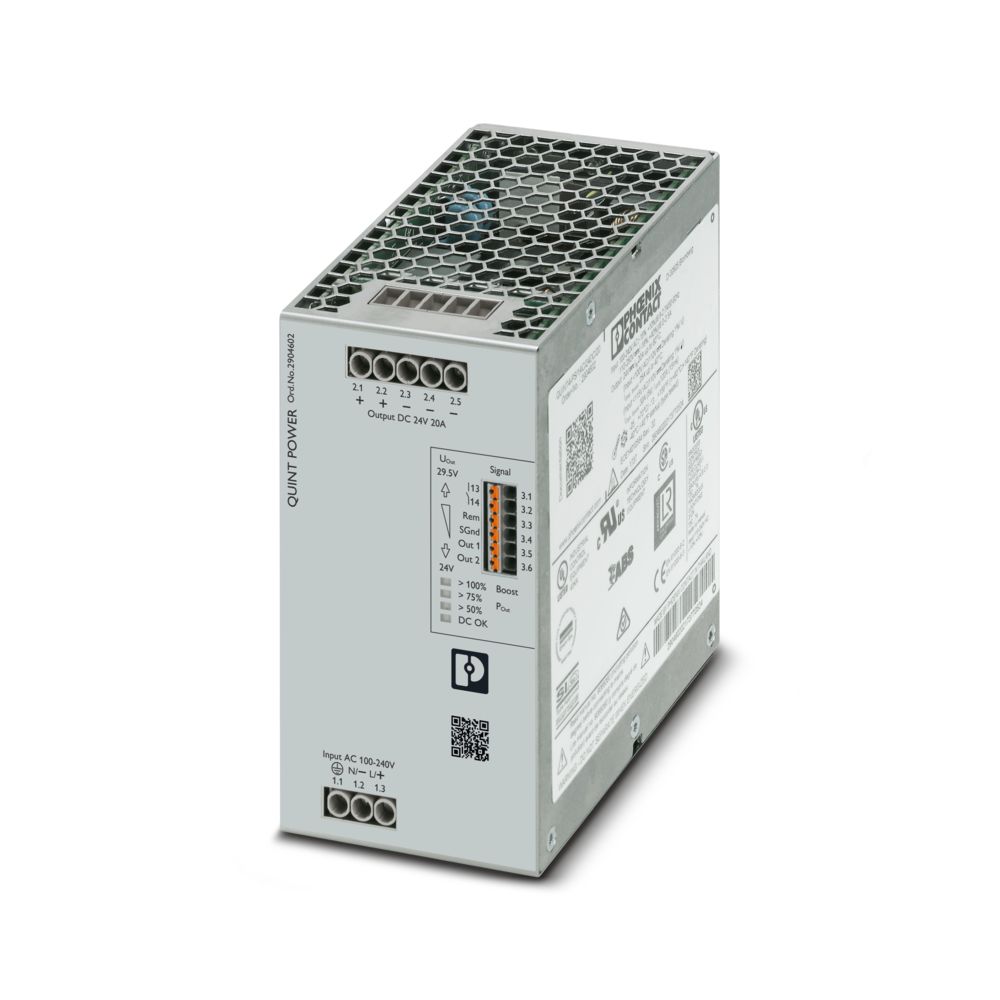 2904602 QUINT4-PS 1AC 24DC 20