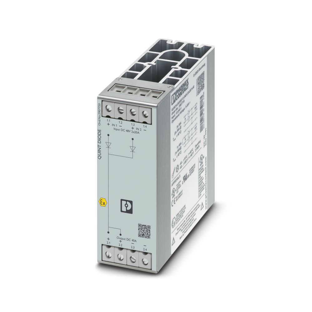 2907720 QUINT4-DIDOE 48DC 2X20 1X40 - Redundancy Module