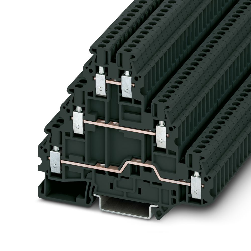 1007631 UT 2,5-3L BK - Multi-Level Terminal Block